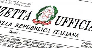 Pubblicato in Gazzetta Ufficiale il 